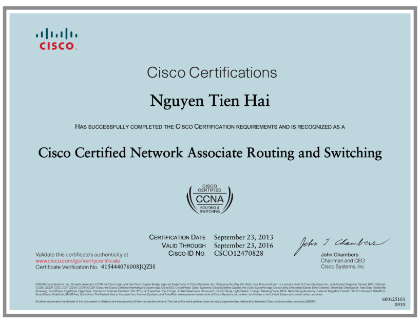 Cisco Certified Network Associate