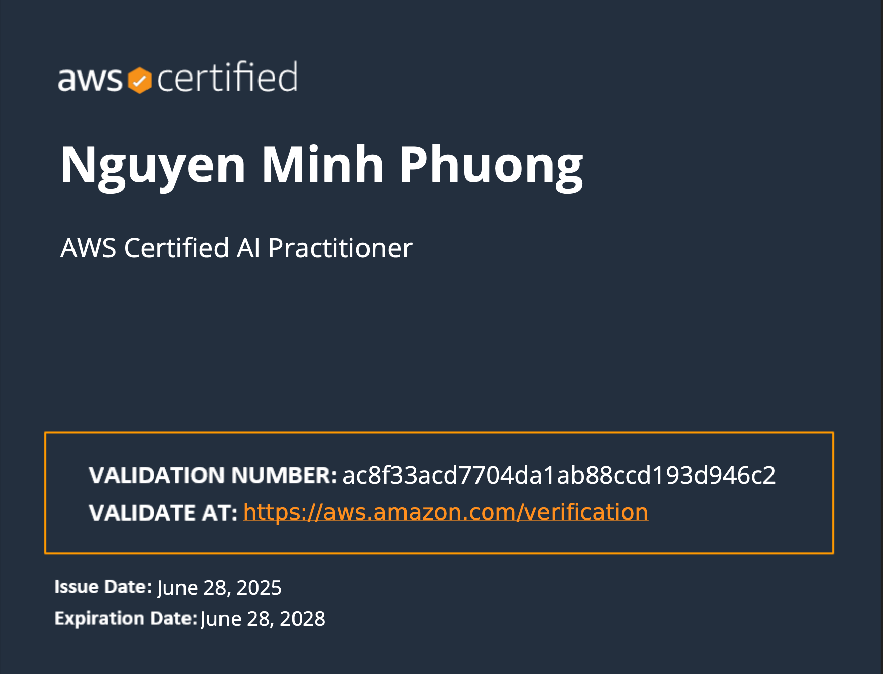 AWS Certified AI Practitioner