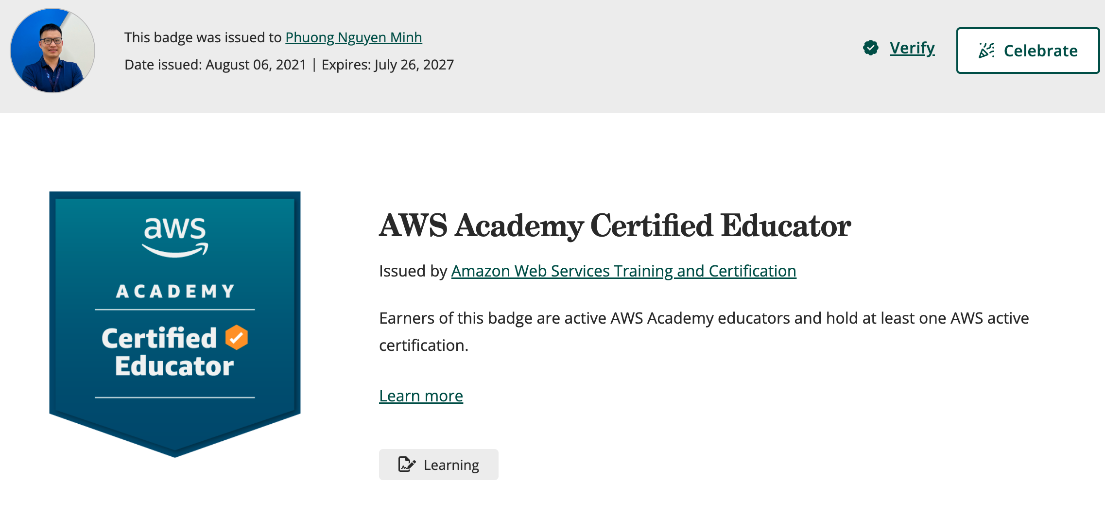 AWS Academy Certified Educator